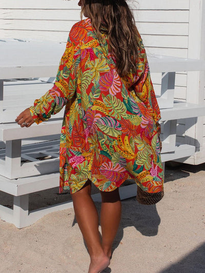 Leslie™ | Printed Button-Down Maxi Dress