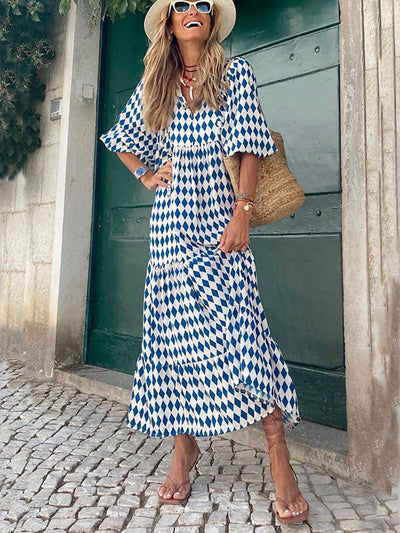 Ingrid™ | Loose Puff Sleeve Maxi Dress