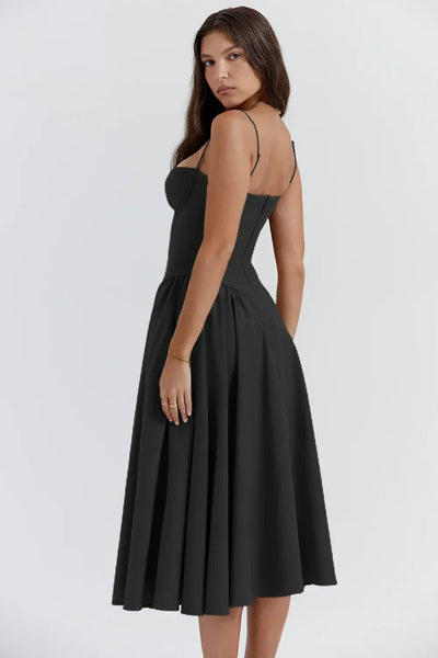 Liana ™ | Sleeveless Corset Midi Dress