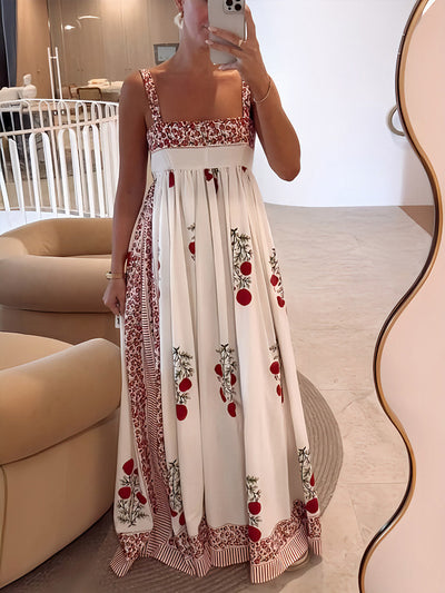 Maggie™ | Trendy Floral Print Maxi Dress