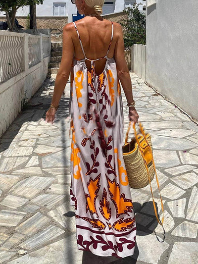 Charlie™ | Printed Sleeveless Maxi Dress