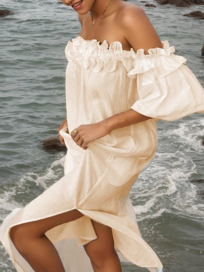 Giselle™ | Chic Off Shoulder Midi Dress