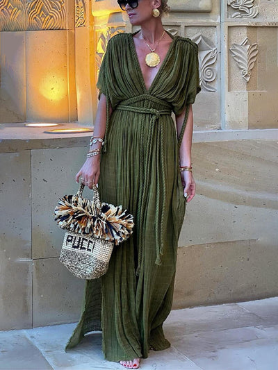 Mika™ | Lightweight Draped Maxi Dress
