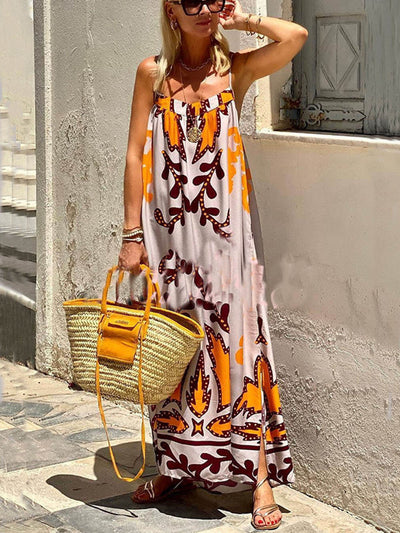 Charlie™ | Printed Sleeveless Maxi Dress
