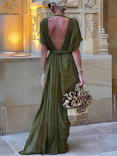 Mika™ | Lightweight Draped Maxi Dress
