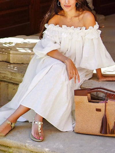 Giselle™ | Chic Off Shoulder Midi Dress