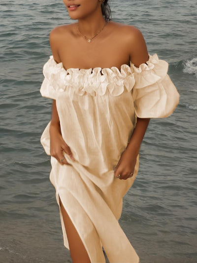 Giselle™ | Chic Off Shoulder Midi Dress