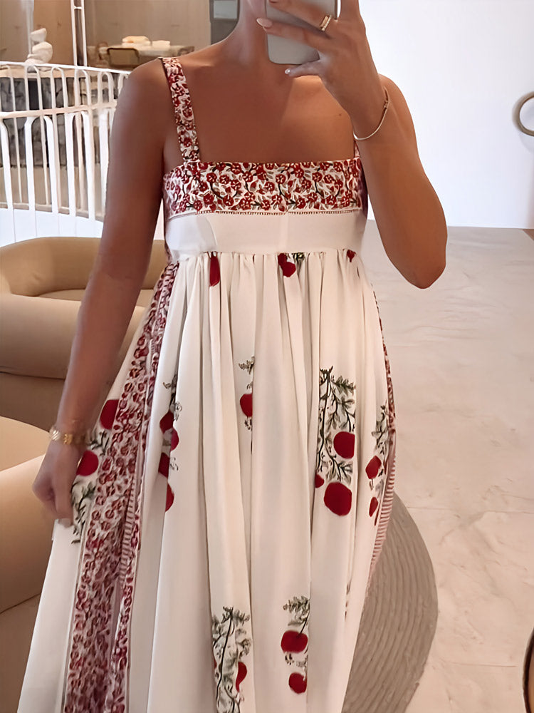 Maggie™ | Trendy Floral Print Maxi Dress