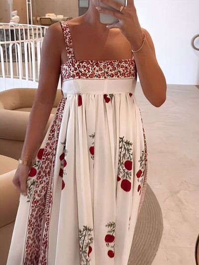 Maggie™ | Trendy Floral Print Maxi Dress