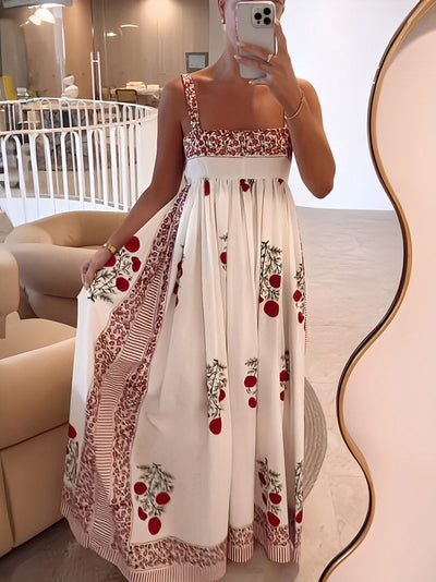 Maggie™ | Trendy Floral Print Maxi Dress