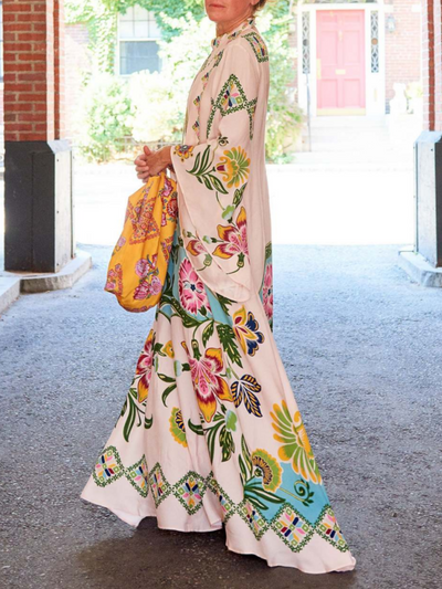 Eileen™ | Floral Long Sleeve Maxi Dress