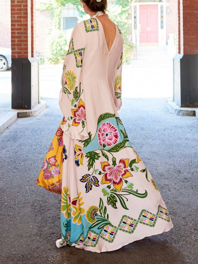 Eileen™ | Floral Long Sleeve Maxi Dress
