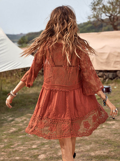 Molly™ | Loose V-Neck Mini Dress