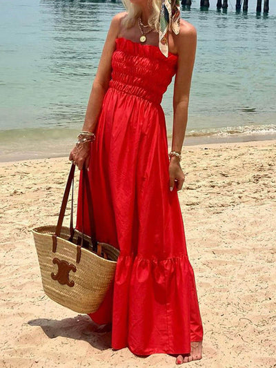 Deborah™ | Charming Strapless Maxi Dress