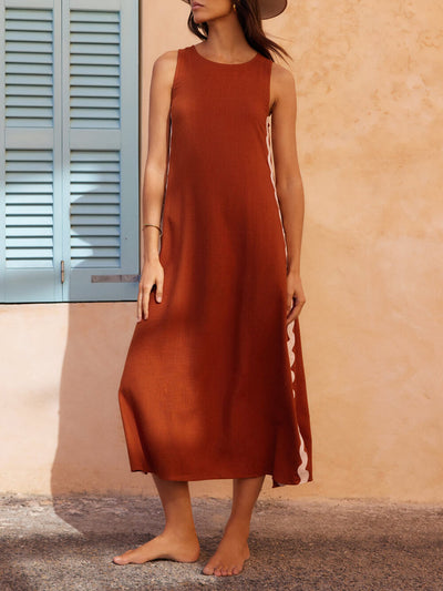 Teresita™ | Loose Side Slit Maxi Dress