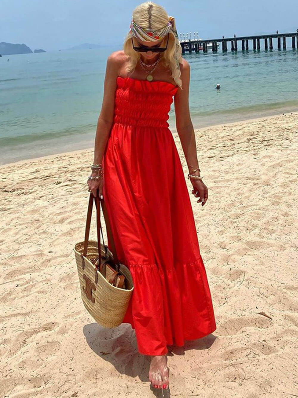 Deborah™ | Charming Strapless Maxi Dress