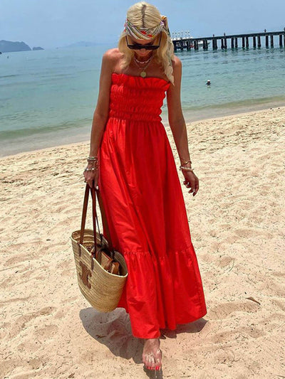 Deborah™ | Charming Strapless Maxi Dress