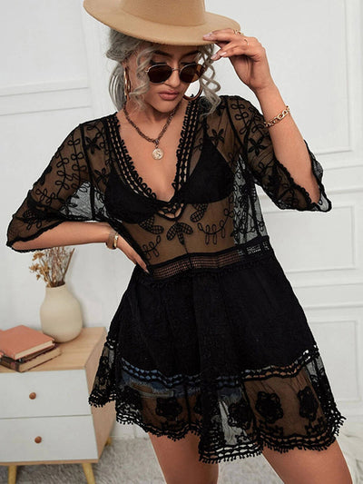 Molly™ | Loose V-Neck Mini Dress