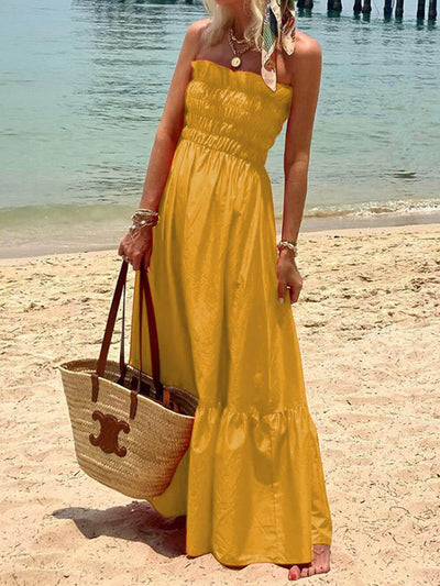 Deborah™ | Charming Strapless Maxi Dress