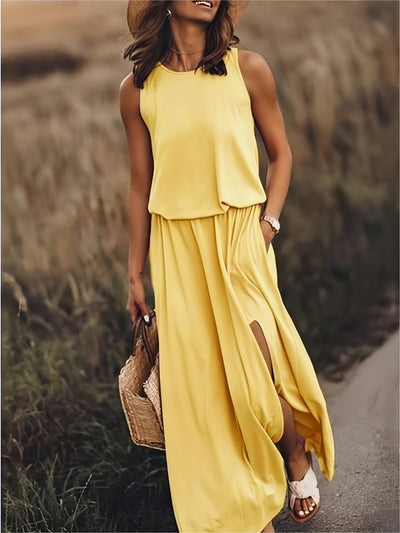 MINERVA™ | SLEEVELESS MAXI DRESS