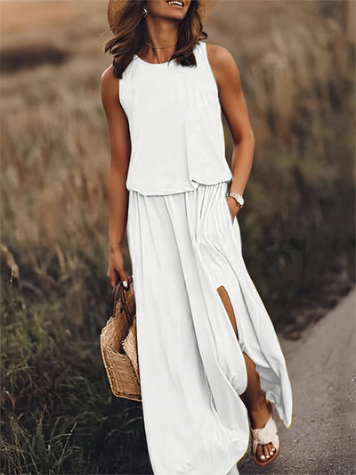 MINERVA™ | SLEEVELESS MAXI DRESS