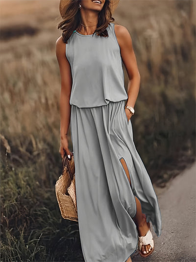 MINERVA™ | SLEEVELESS MAXI DRESS