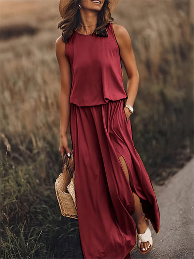 MINERVA™ | SLEEVELESS MAXI DRESS