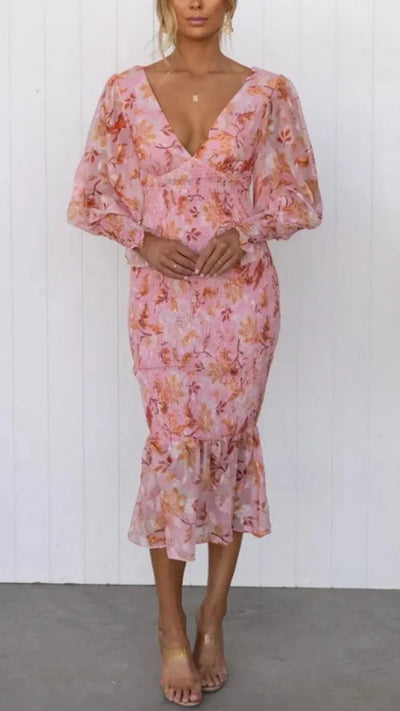 Miley - Dress with Floral Pattern