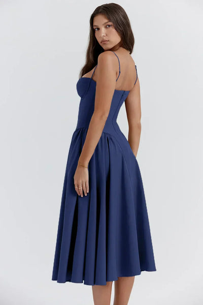 Liana ™ | Sleeveless Corset Midi Dress
