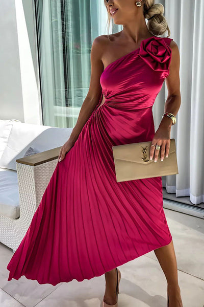 Lizbeth - Dress with Flower Shoulders