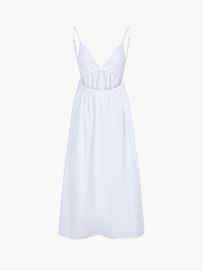 Open Back Coastal Maxi Dress