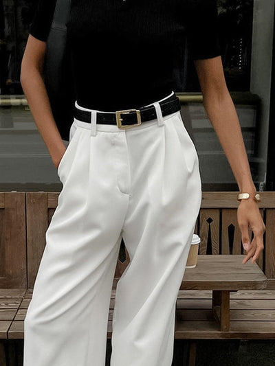 Streamlined Wide Leg Pants