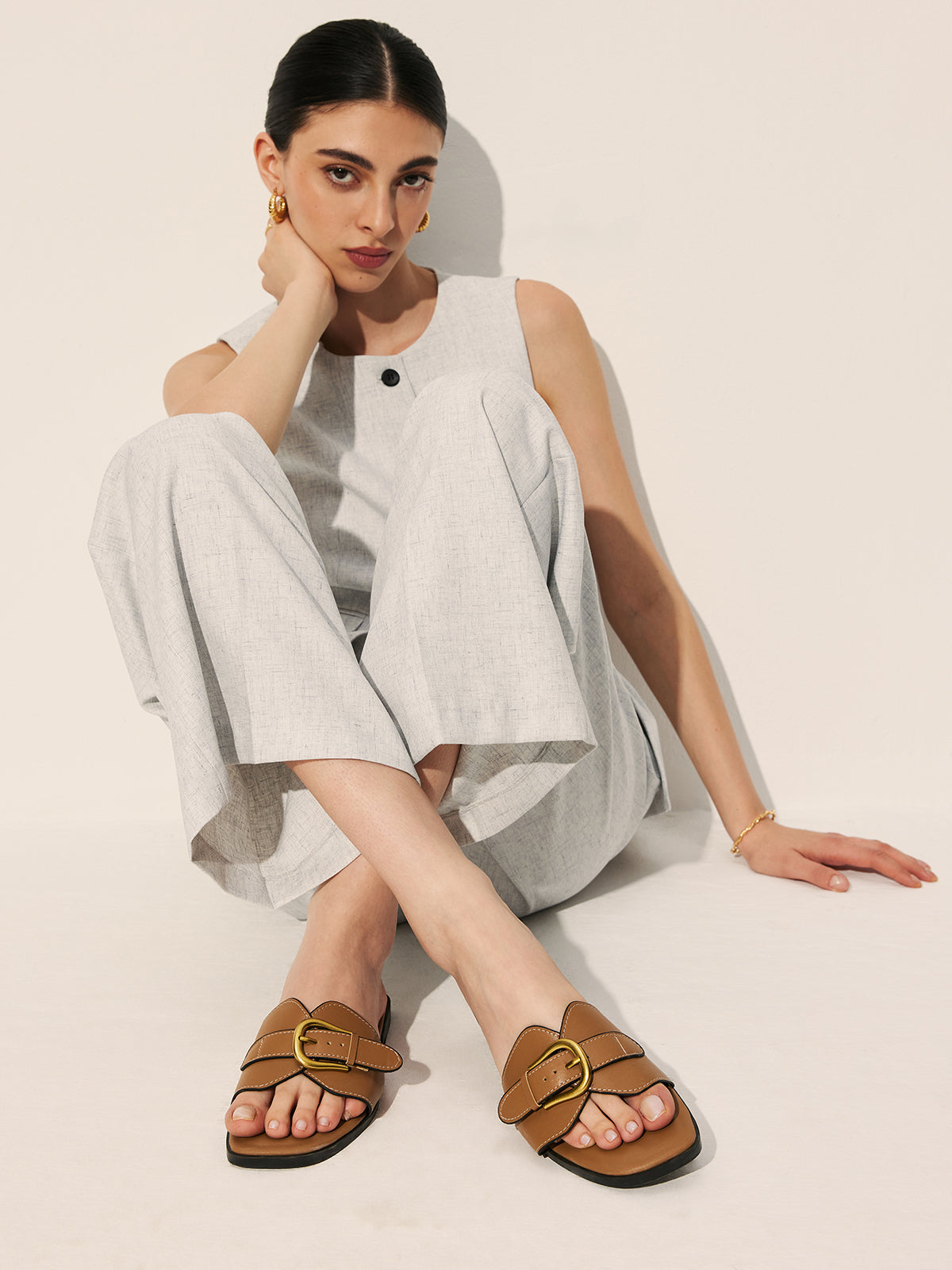 Adjustable Buckle Sandals