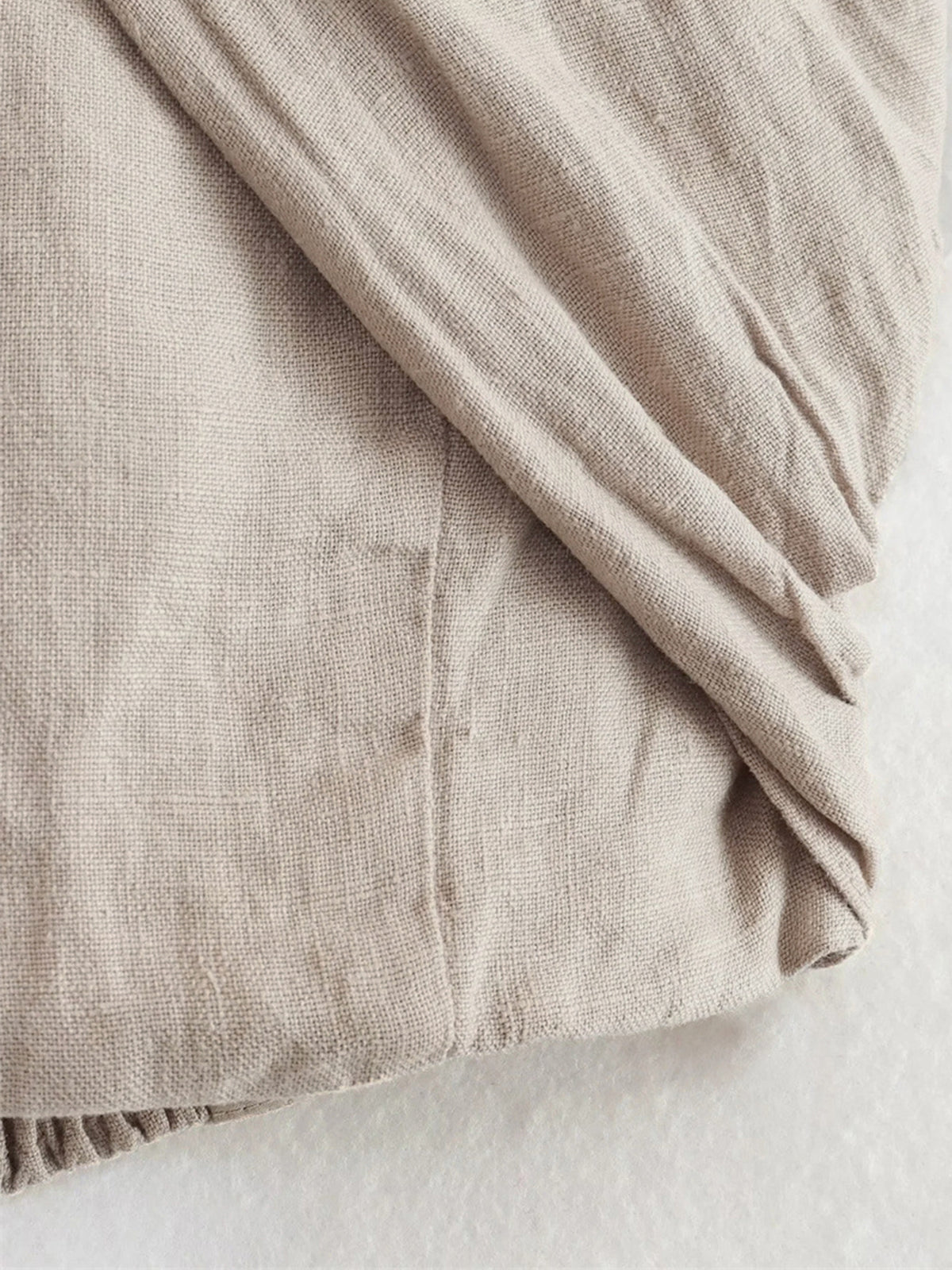 Breathable Cotton-Linen Crisscross Halter Top