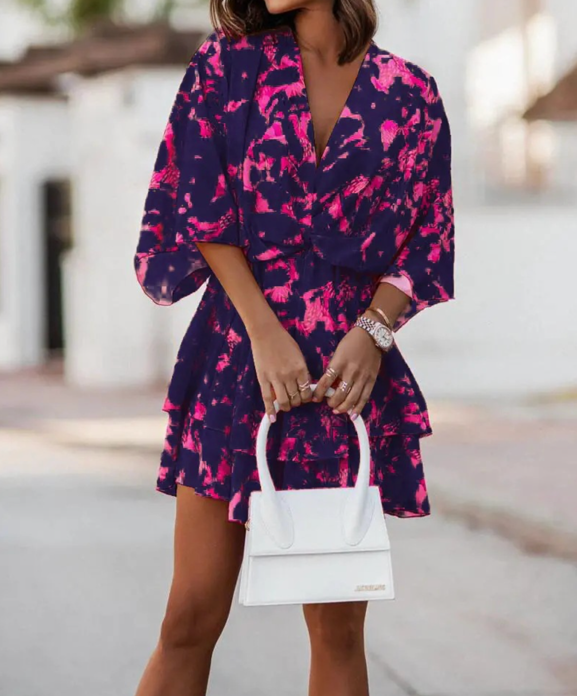 Valeria™ | Bohemian Floral Mini Dress