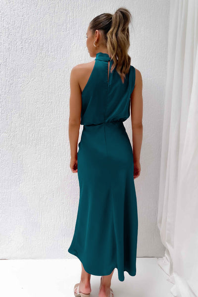 Theresa ™ | Long Dress with Halter Neck