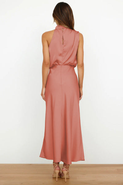 Theresa ™ | Long Dress with Halter Neck