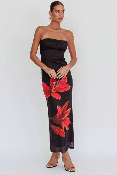 Eva™ | Strapless Floral Dress