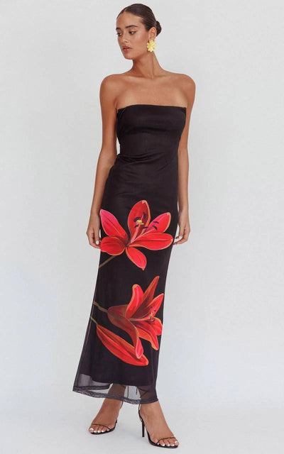 Eva™ | Strapless Floral Dress