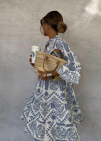 Idalina ColorPop Print Dress