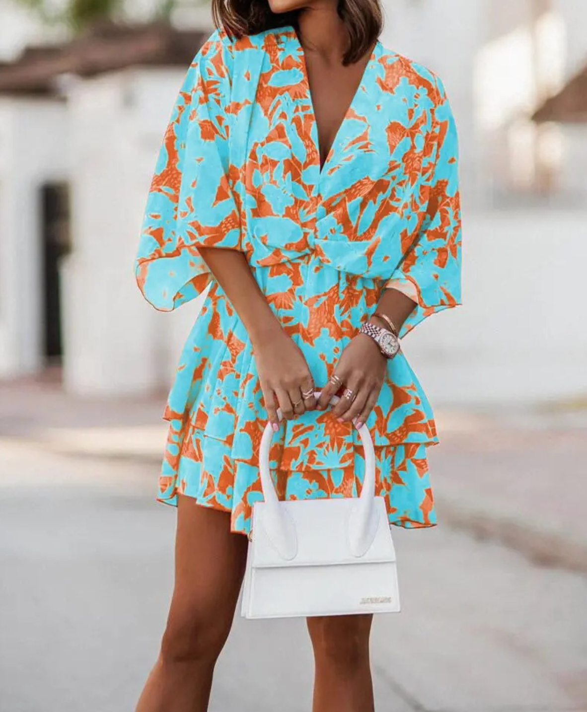 Valeria™ | Bohemian Floral Mini Dress