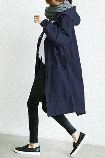 Elena™ | Trench Coat with Hood