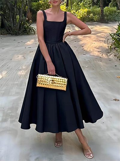 Patricia™ | Elegant A-Line Midi Dress