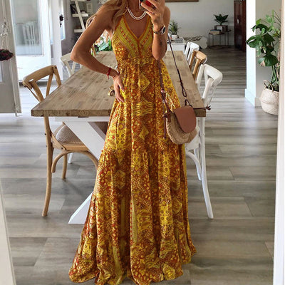 Emara™ | Boho Sleeveless Dress