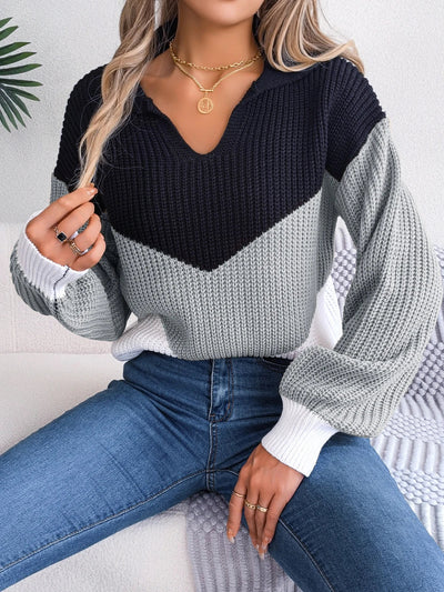 Emilia™ | Comfortable Patchwork Knit Sweater for Women