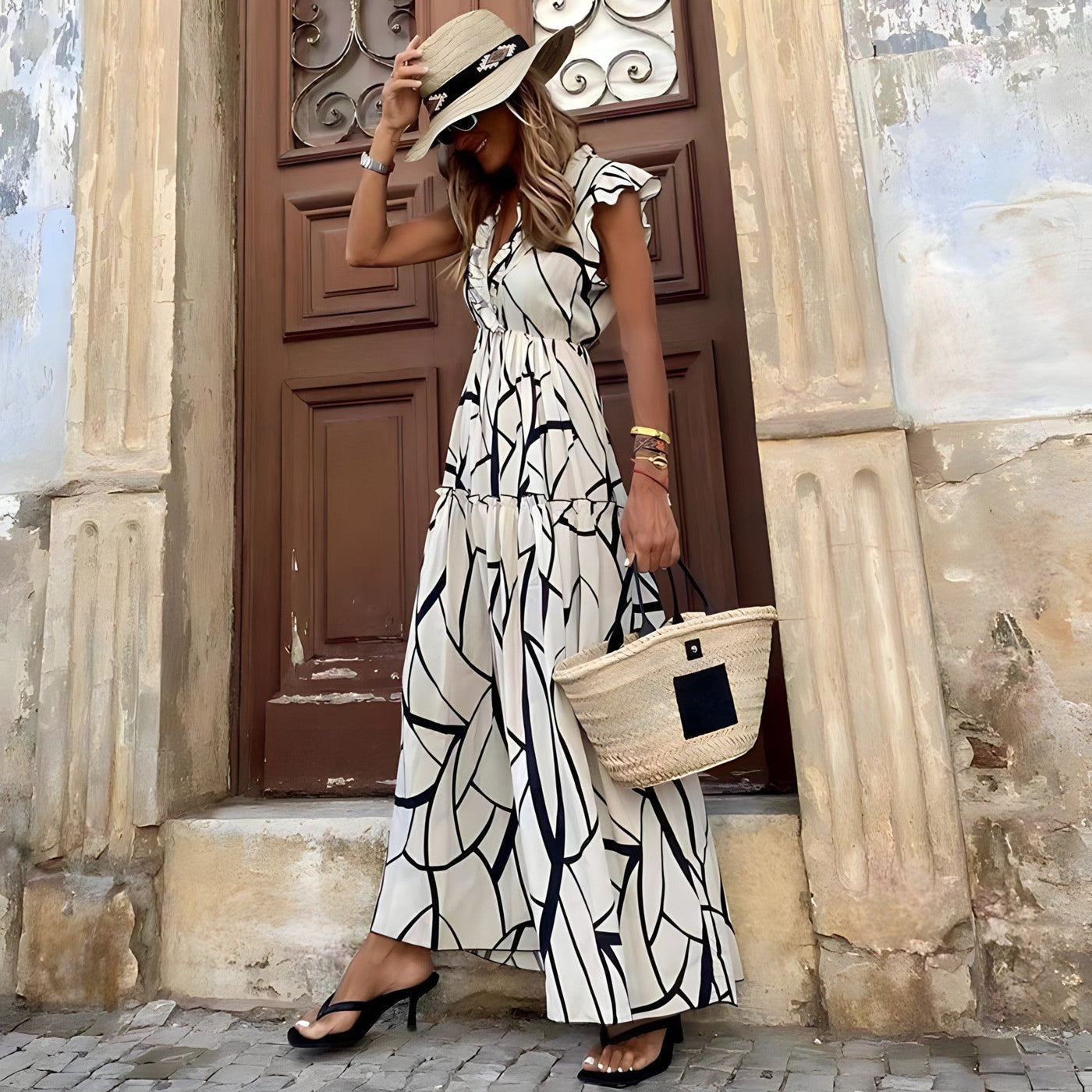 Maddie™ | Elegant Printed Dress