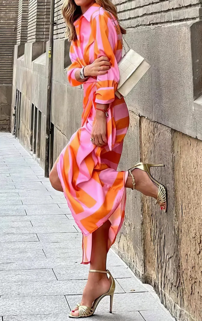 Amira™ | Wrap Print Dress