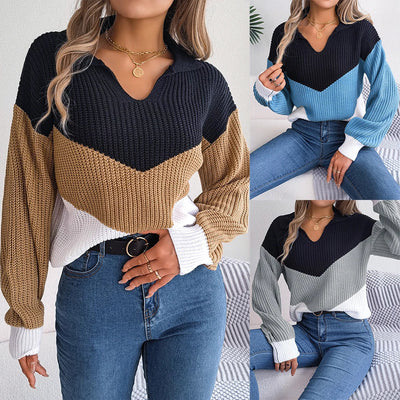 Emilia™ | Comfortable Patchwork Knit Sweater for Women