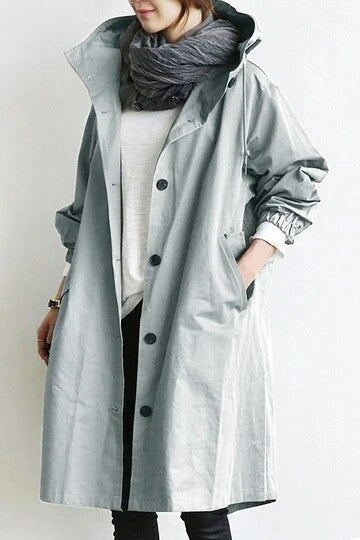 Elena™ | Trench Coat with Hood