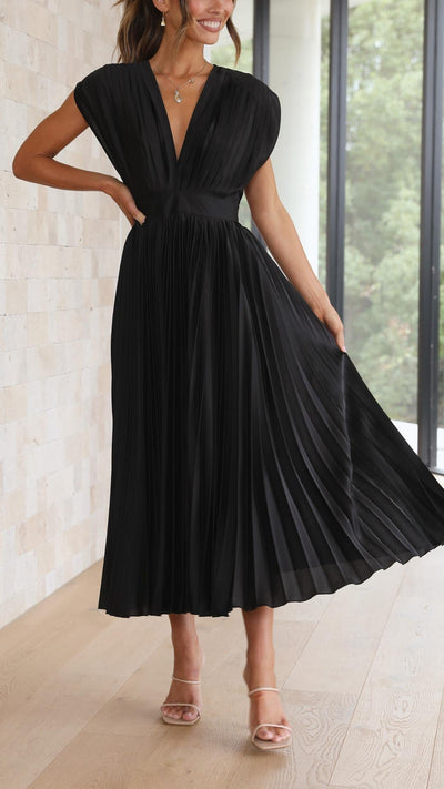 Maria™ | Elegant Pleated Dress